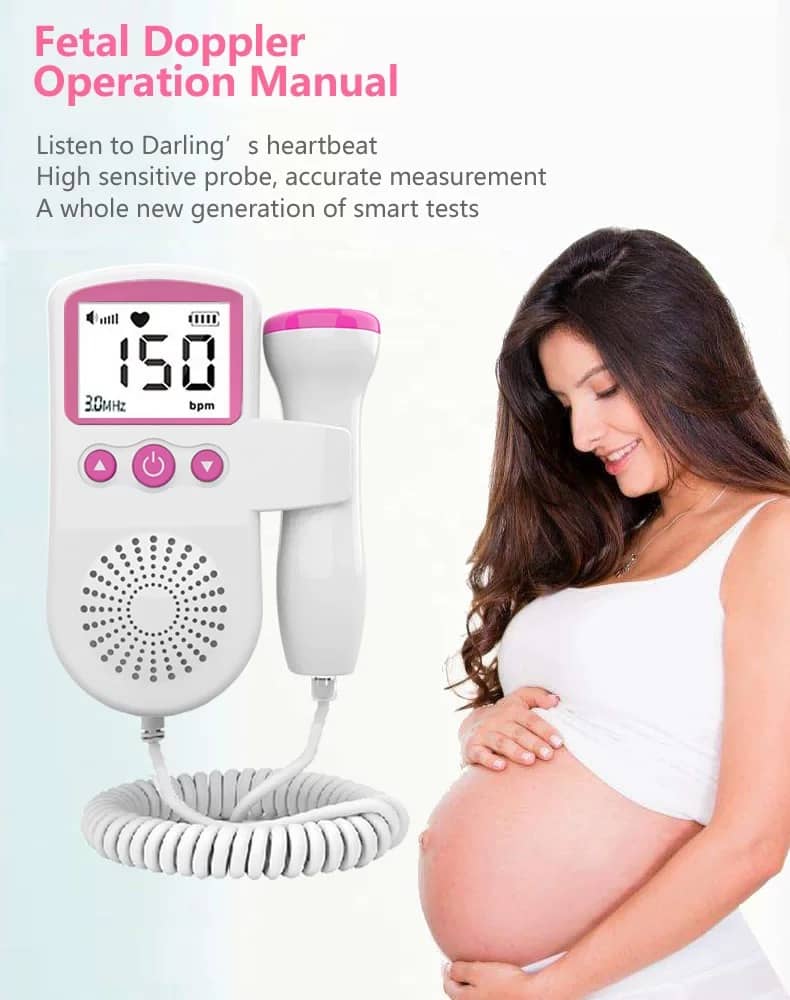 Home Fetal Doppler Heart Rate Monitor with 3.0 MHz Probe image 2