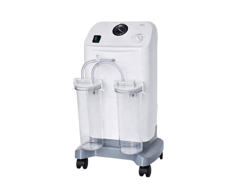 Mobile Electric Suction Apparatus with Dual 2L Collection Bottles image 2