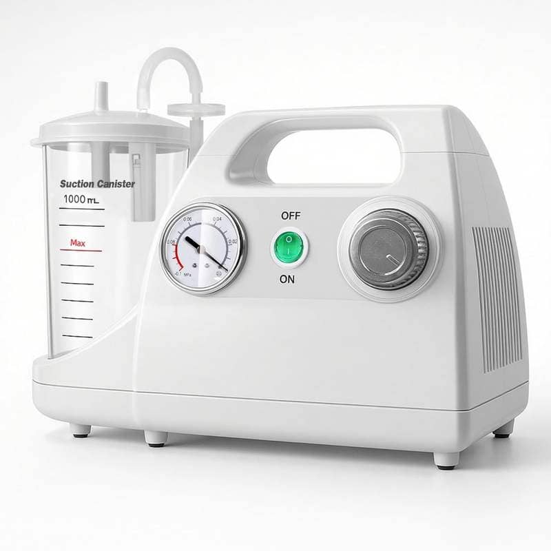 Portable Veterinary Electric Suction Machine with 1000 mL Canister image 1