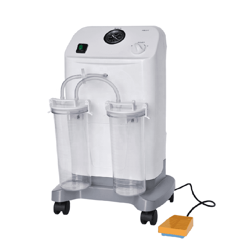 Mobile Electric Suction Apparatus with Dual 2L Collection Bottles