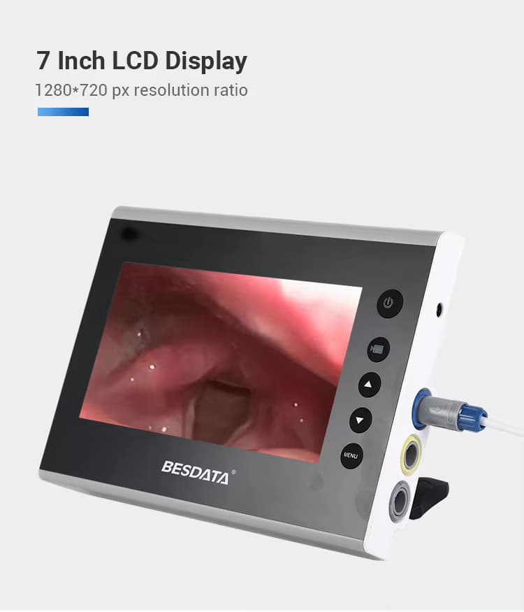 Portable Video Laryngoscope System with 7-Inch LCD Monitor